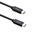 Qoltec 52361 USB kábel 1 M USB 2.0 USB C Fekete