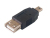MCL USB-AF/MU5M changeur de genre de câble Mini USB B USB A Noir