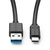 Microconnect USB3.2CA0.25 USB cable 0.25 m USB 3.2 Gen 2 (3.1 Gen 2) USB A USB C Black