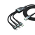 4smarts 540439 USB Kabel 1,5 m USB 2.0 USB A USB C/Micro USB A/Lightning Schwarz, Grau