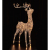 Elektro-Material Brown Rattan Deer 110 80 Glühbirne(n) LED