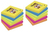 3M 654SR9+3 zelfklevend notitiepapier Vierkant Blauw, Groen, Oranje, Roze, Geel 90 vel Zelfplakkend