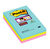 Post-It 4690-SS3-MIA zelfklevend notitiepapier Rechthoek Aqua-kleur, Limoen, Roze 90 vel Zelfplakkend