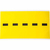 Brady 3460-DSH self-adhesive label Rectangle Removable Black, Yellow 5 pc(s)