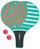 Schildkröt Funsports 970157 strand-tennisraet Multiplex Groen, Oranje, Wit 2 stuk(s)