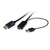 ROLINE 11045993 3 M HDMI + USB Type-A DisplayPort Fekete