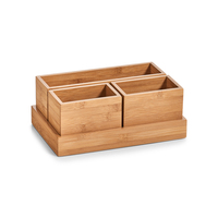 Organizer, Bamboo lackiert; HDF beschichtet, 28x17,7x11 cm. Farbe: natur.