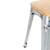 Bolero Bistro Stuhl aus verzinktem Stahl mit Holzsitz (4 Stück) Die Hocker sind
