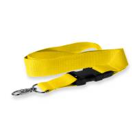 Produktbild - Kandinsky Schlüsselbänder 25 mm gelb, mit Clip-Lock
