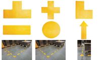 DURABLE Stellplatzmarkierung, T-Form, selbstklebend, gelb (9170004)