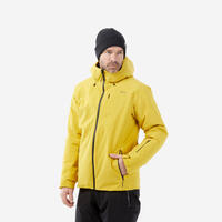 Men’s Warm Ski Jacket 500 - Yellow - L .