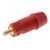 Schutzinger 4 mm Bananenbuchse Rot, Kontakt vergoldet, 1000V / 32A