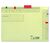 ELBA Farbsignal PP-Folie, selbstklebend, zur Markierung von Einstellmappen sowie Hängeregistratur "Sorte 81"; gelb