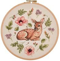 Counted Cross Stitch Kit: Linen: Meadow Collection: Fawn