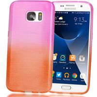 NALIA Custodia compatibile con Samsung Galaxy S7, Ultra-Slim Case Protezione Colorato Protettiva Cover Trasparente Morbido Silicone, Clear Telefono Cellulare Bumper Sottile - Pi...