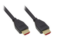 Ultra-High-Speed HDMI® 2.1 Kabel, 8K UHD-2 / 4K UHD, vergoldete Kontakte, CU, schwarz, 2m, Good Conn