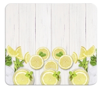Maximex Multi-Platte Zitronen, Abdeckplatte für Glaskeramik Kochfelder, Schneidbrett
