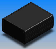 Aluminium Profilgehäuse, (L x B x H) 200 x 167 x 82 mm, schwarz (RAL 9004), IP65
