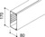 Kabelkanal, (L x B x H) 2000 x 170 x 80 mm, PVC, steingrau, 6026184