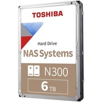 Toshiba Belső HDD 3.5" - N300 High-Reliability 6TB (Retail; NAS, RAID-, Multimédiás kiszolgálótárhely; 256MB / 7200RPM)