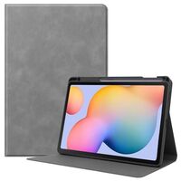 Cowhide Pattern Cover - Grey for Samsung Galaxy Tab S6 Lite Tablet-Hüllen