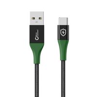 Smart Charge USB-A to USB-C , Cable 1m Black/Green Smart ,