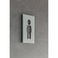 Rótulo para puertas con pictograma WC