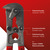 Exzenterschraube 35 mm | für STUBAI Bolzenschneider 630mm, mit auswechselbaren Dreikantschneiden, Mattenschneider 900mm | Ersatzteil aus robustem Material, optimale Passform
