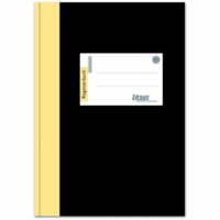 Registerbuch A5 80g/qm Halbleineneinband 10mm liniert 96 Blatt