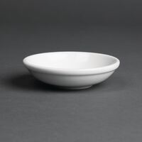Royal Porcelain Oriental Sauce Dishes in White Porcelain - 100 mm - Pack of 48