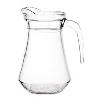 Olympia Glass Jugs with Reinforced Rim and Wide Base 1 L Pack of 6