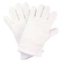 NITRAS Baumwoll-Trikot-Handschuhe, weiß, gebleicht, Größe 11