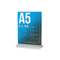 Porte-Visuel Alu-Sign A.5 Portrait sur socle Alu