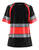 Damen High Vis T-Shirt 3410 Klasse 1 schwarz/rot - Rückseite