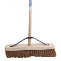Faithfull FAIBRCOCO18H Broom Soft Coco 450mm (18in) + Handle & Stay