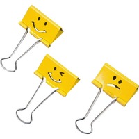 RAPESCO® Emoji Foldback Clips 19x7mm, gelb