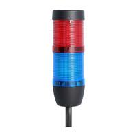 135315 Stex24 Signalsäule blau-rot, 50mm, 24V AC/DC, LED-Blinklicht Kabel 10,0 Meter, SS50-OB2/24 174