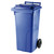 Pojemnik kubeł na odpady i śmieci ATESTY Europlast Austria - niebieski 120L