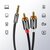 Kabel przewód audio 3.5mm mini jack - 2RCA 2m czarny