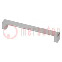 Holder; ZnAL; aluminium; H: 23.5mm; L: 172mm; W: 20mm; MODENA; handle