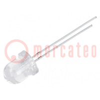 LED; 8mm; orange; 4000÷6000mcd; 30°; Front: gewölbt; 1,8÷2,6V