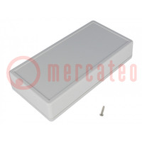 Enclosure: multipurpose; X: 85mm; Y: 170mm; Z: 35mm; 1599; ABS; grey