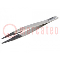 Tweezers; Tipwidth: 1.8mm; Blade tip shape: rounded; ESD; 16g