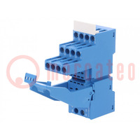 Socket; PIN: 8; 10A; 250VAC; 55.32,85.02; for DIN rail mounting