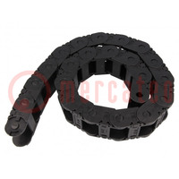 Cable chain; 2500; Bend.rad: 225mm; L: 1012mm; Int.height: 25mm
