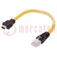 Cavo: patch cord; ix Industrial®; Cat: 6a; 0,2m; Isolamento: PVC