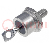 Diode: rectifying; 400V; 1.5V; 15A; anode to stud; DO5; screw type