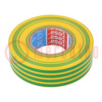 Tape: electrical insulating; W: 19mm; L: 20m; Thk: 0.15mm; soft PVC