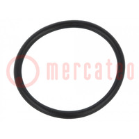 Joint O-ring; caoutchouc NBR; Thk: 2mm; Øint: 23mm; noir; -30÷100°C
