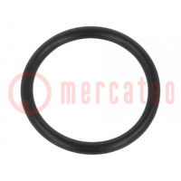 Guarnizione O-ring; caucciù NBR; Thk: 2mm; Øint: 18mm; nero